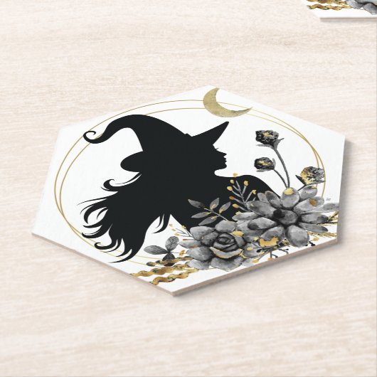 Moderne hedendaagse heks kartonnen onderzetters (Schuin)