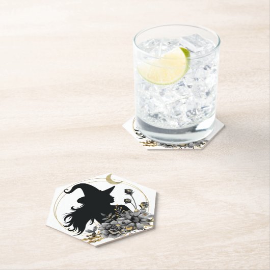 Moderne hedendaagse heks kartonnen onderzetters (Insitu)