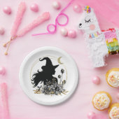 Moderne hedendaagse heks papieren bordje (Feest)