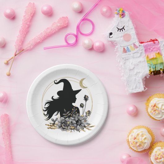 Moderne hedendaagse heks papieren bordje (Feest)