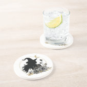 Moderne hedendaagse heks zandsteen onderzetter (Zijkant)