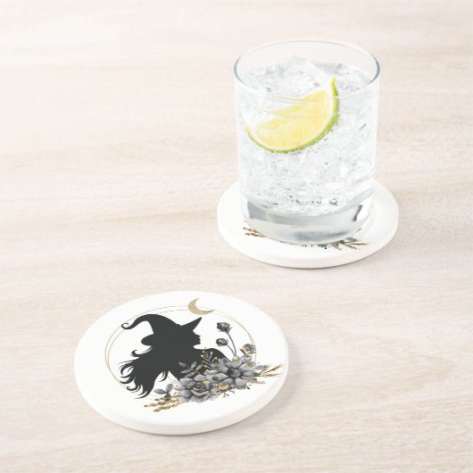 Moderne hedendaagse heks zandsteen onderzetter (Zijkant)