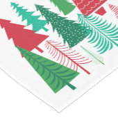 moderne hedendaagse kerstbomen korte tafelloper (Hoek)