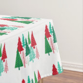 moderne hedendaagse kerstbomen tafelkleed (Voorbeeld)