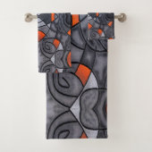 Moderne hedendaagse kunst bad handdoek (Insitu)