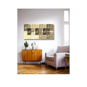 Moderne Hedendaagse Kunst op Gespannen Canvas Prin Afdruk