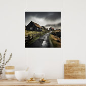 Moderne hedendaagse landschapsmuurkunstfoto poster (Keuken)