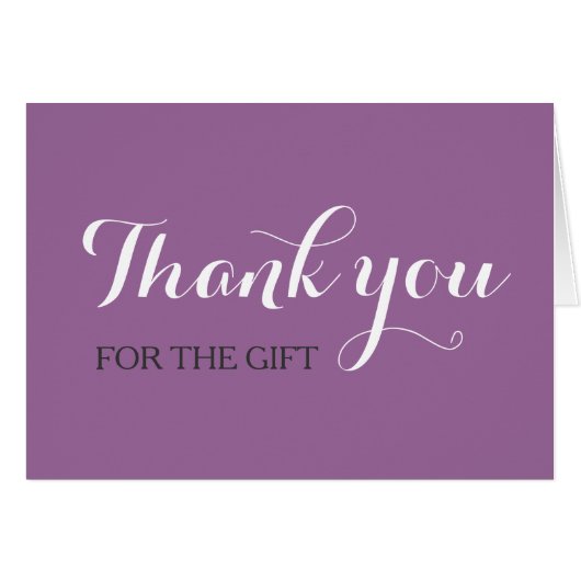 Moderne hedendaagse Paars - Hartelijk dank (Voorkant Horizontaal)