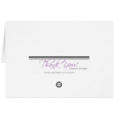 Moderne hedendaagse Paars - Hartelijk dank (Achterkant Horizontaal)