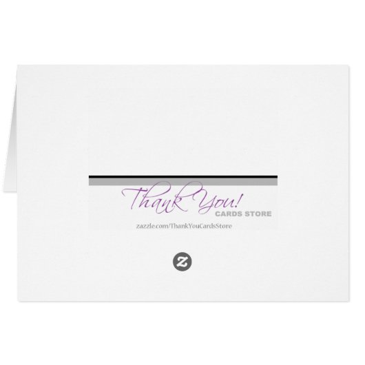 Moderne hedendaagse Paars - Hartelijk dank (Achterkant Horizontaal)