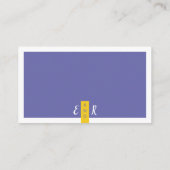 Moderne hedendaagse paarse huwelijkswebsite informatiekaartje (Achterkant)