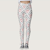 Moderne, hedendaagse, stoffige, blauwe witte leggings (Voorkant)