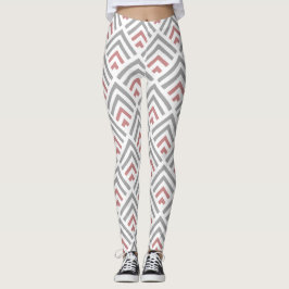 Moderne, hedendaagse, stoffige, blauwe witte leggings