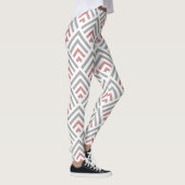 Moderne, hedendaagse, stoffige, blauwe witte leggings (Rechts)