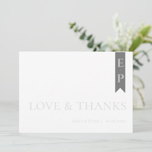 Moderne hedendaagse zwarte liefde en Bedankt (Staand voorkant)