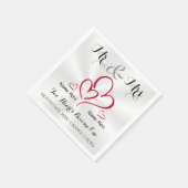 Moderne heer en mevrouw Cocktail servetten GEPERSO (Hoek)