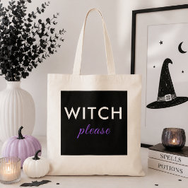 Moderne Heks Alsjeblieft Halloween Boodschappentas Tote Bag
