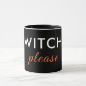 Moderne Heks Alsjeblieft Halloween Mok – Minimaal  (Midden)