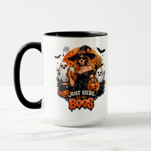 Moderne Heks Hier Alleen voor de Boos Halloween Mok