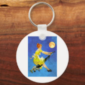 Moderne heks leidt tot een vacuüm sleutelhanger (Voorkant)