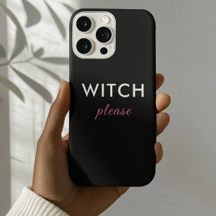Moderne Heks Please Telefoonhoes - Trendy Minimal iPhone 14 Pro Max Hoesje