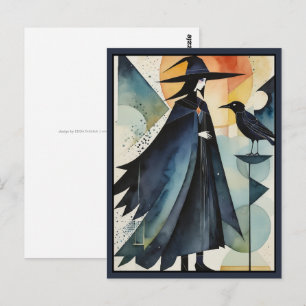 Moderne Heksen - een abstract kunstwerk 3 - Fan F Briefkaart
