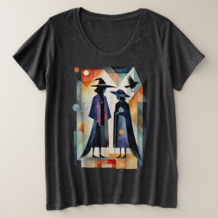 Moderne Heksen - een abstract kunstwerk 6 - Waaier Grote Maat T-shirt