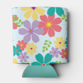 Moderne, heldere bloem blikjeskoeler (Achterkant)