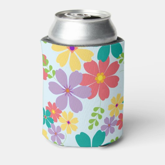 Moderne, heldere bloem blikjeskoeler (Blikje Achterkant)