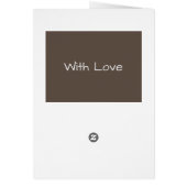 Moderne heldere bloemen rouwkaart/ Beterschap kaar (Achterkant)