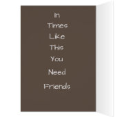 Moderne heldere bloemen rouwkaart/ Beterschap kaar (Binnen (Links))