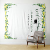 Moderne heldere citroenen groen foto achtergrond wandkleed (In Situ (horizontaal))