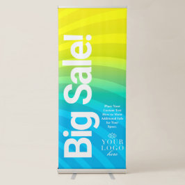 Moderne heldere en gedurfde grote verkoop Small Bu Roll-up Banner