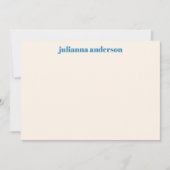 Moderne, heldere, gebold, gepersonaliseerde naam notitiekaartje (Voorkant)