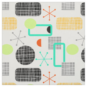 Moderne, heldere geometrische patronen stof
