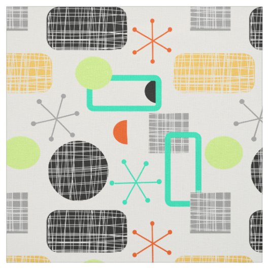Moderne, heldere geometrische patronen stof (Swatch)