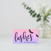 Moderne, , heldere, glittervlies visitekaartje (Staand voorkant)