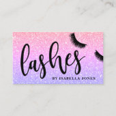 Moderne, , heldere, glittervlies visitekaartje (Voorkant)