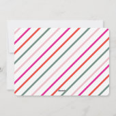 Moderne heldere grappige kleurrijke foto feestdagenkaart (Achterkant)