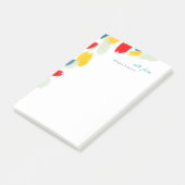 Moderne, heldere-inktgrens Opmerking van ontwerp Post-it® Notes (Schuin)