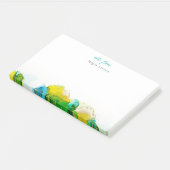 Moderne, heldere-inktgrens Opmerking van ontwerp Post-it® Notes (Schuin)