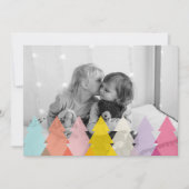 Moderne heldere kerstbomen foto (Voorkant)