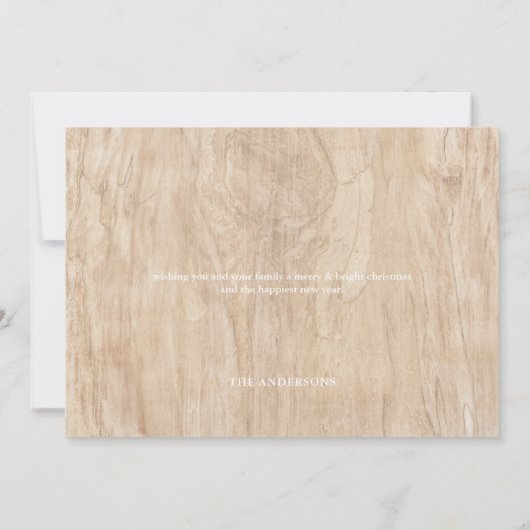 Moderne heldere kerstbomen foto (Achterkant)