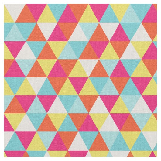 Moderne heldere kleuren geometrisch | Stof (Close Up)