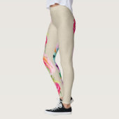 Moderne heldere, kleurrijke, bijtende Waterverf Leggings (Links)