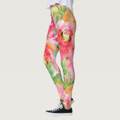 Moderne heldere, kleurrijke, bijtende Waterverf Leggings (Links)