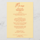 Moderne Heldere Kleurrijke Hand Getrokken Retro Br Menu (Voorkant)