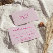 Moderne Heldere Kleurrijke Retro Leuke Funky Bruil RSVP Kaartje