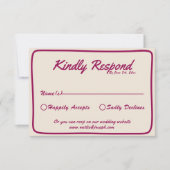 Moderne Heldere Kleurrijke Retro Leuke Whimsical B RSVP Kaartje (Voorkant)
