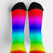 Moderne heldere regenbooggradiënt sokken (Top)